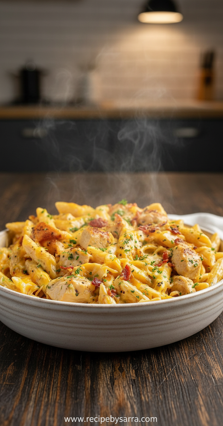 Crack Chicken Pasta Recipe - Ultimate Comforting Ranch Chicken Pasta 17 comforting-crack-chicken-pasta_feature