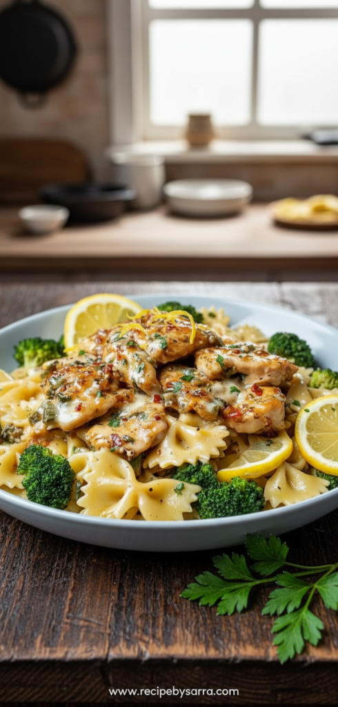 cowboy-butter-lemon-bowtie-chicken-pasta-with-broccoli-for-dinner_feature