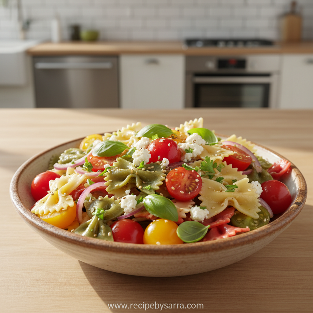 Easy Pasta Salad Recipes with Juicy Tomatoes - Perfect Summer Side Dish 14 easy-pasta-salad-recipes-with-juicy-tomatoes_feature