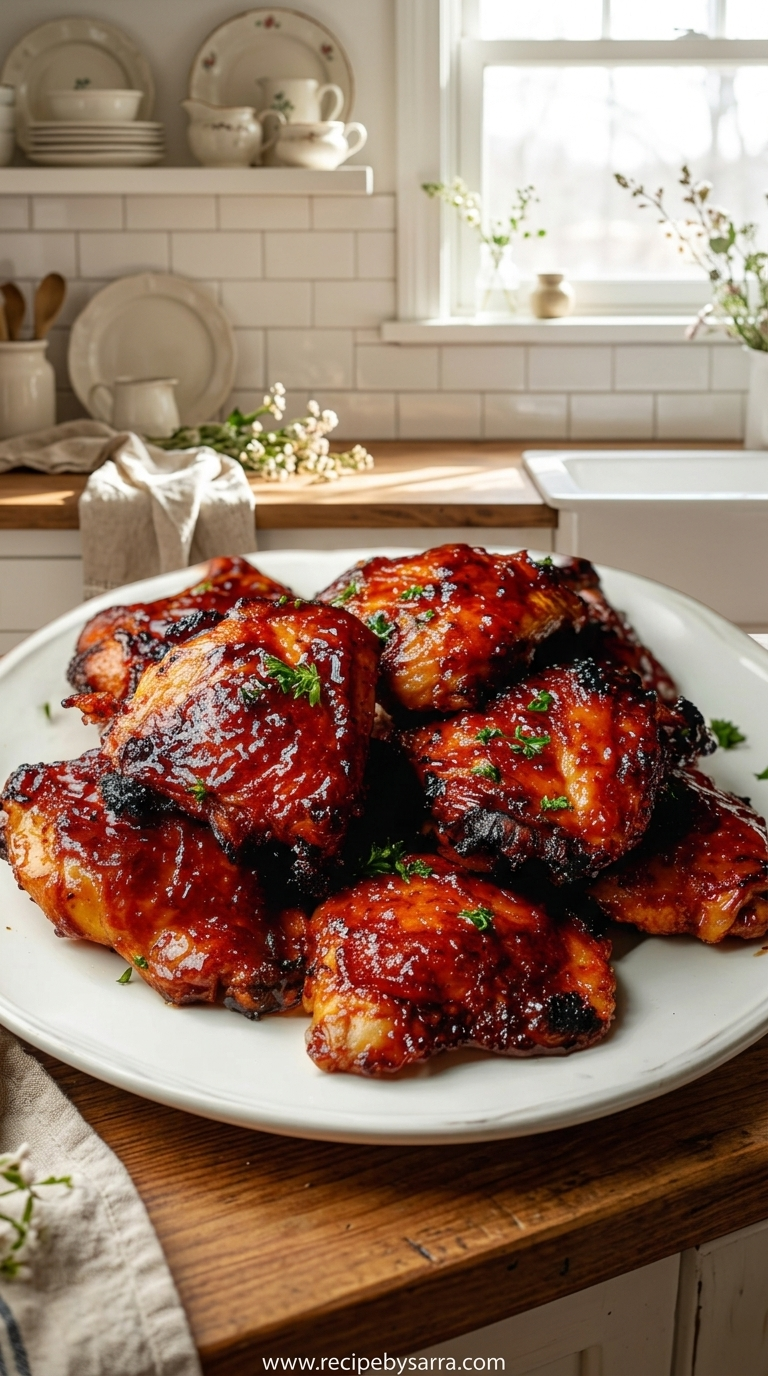Caramelized BBQ Chicken Thighs - Quick Juicy Oven-Baked Recipe 1 caramelized-bbq-chicken-thighs----quick--juicy-and-tender_feature