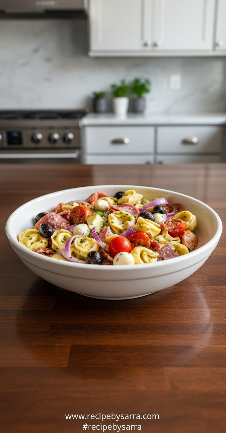 Costco Style Tortellini Pasta Salad - Easy Deli Copycat Recipe 2 costco-tortellini-pasta-salad-copycat-recipe-easy-deli-style-pasta-salad_feature