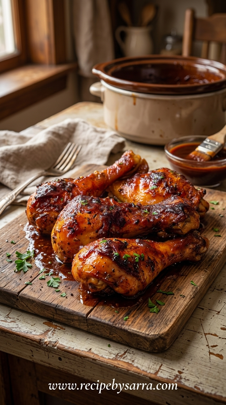 Slow Cooker BBQ Chicken Drumsticks - Fall Off The Bone Crockpot Recipe 2 slow-cooker-bbq-chicken-drumsticks--easy-crockpot-bbq-chicken-legs-_feature