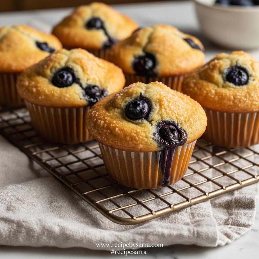 Bakery Style Blueberry Muffins