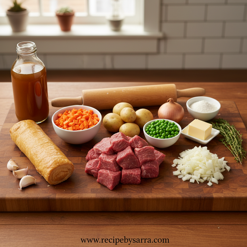 Classic Beef Pot Pie Recipe – A Hearty Comfort Meal 2 Ingredients for Beef Pot Pie