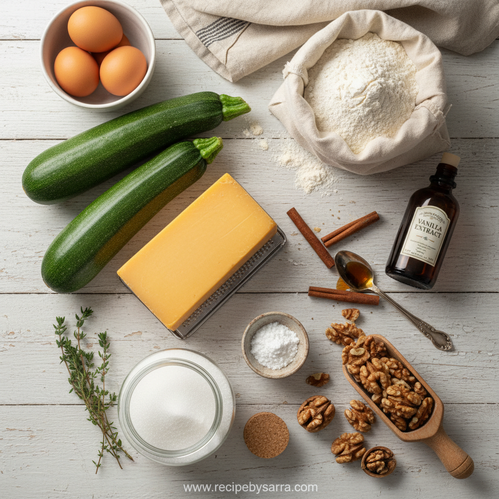 Best Ever Zucchini Cheddar Bread: A Flavor-Packed Savory Loaf 2 Ingredients for Zucchini Cheddar Bread