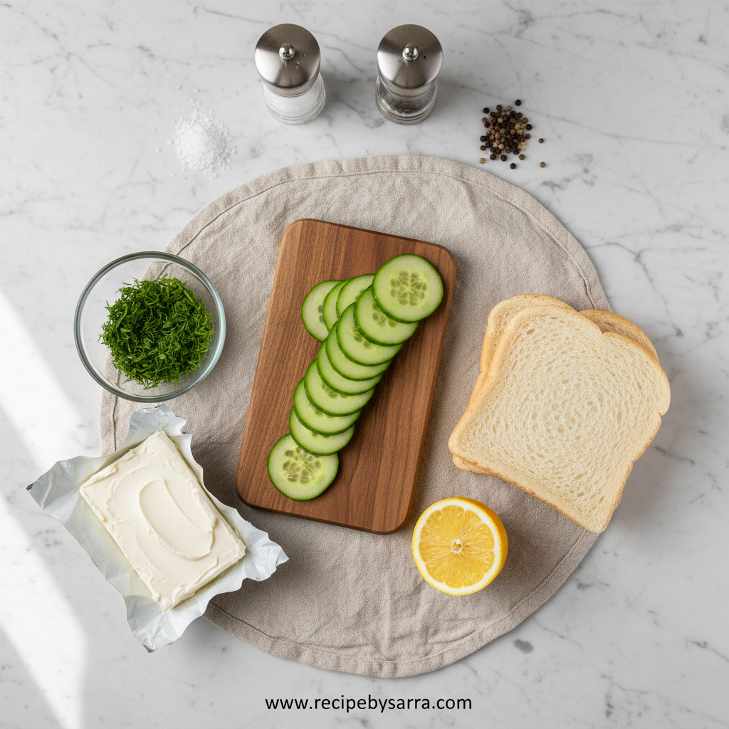 Classic Cucumber Tea Sandwiches: Easy & Elegant Tea Time Bites 2 Ingredients for cucumber sandwiches