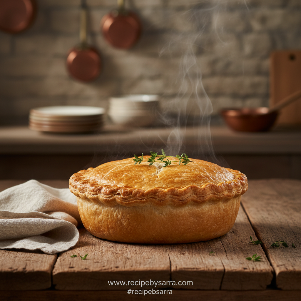 Perfect Beef Pot Pie served on a plate