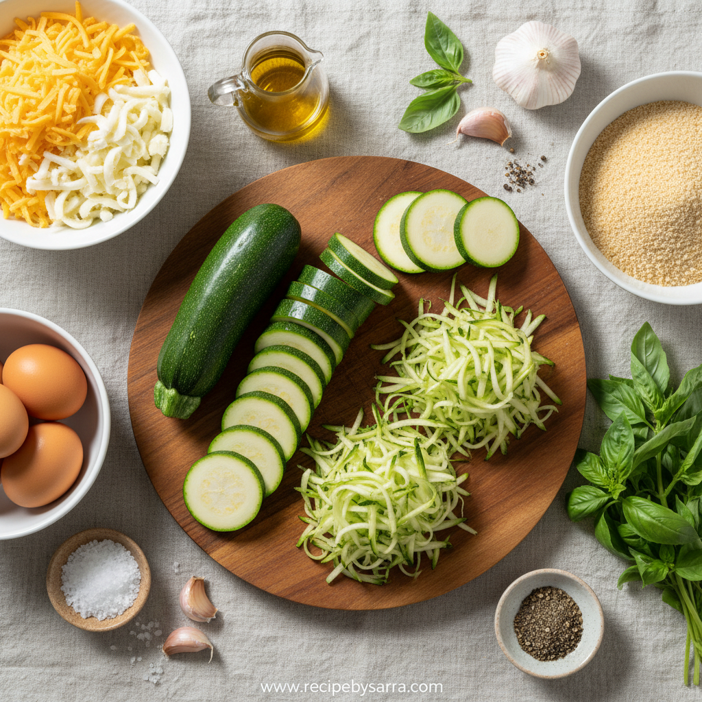 Golden Zucchini Cheese Casserole: A Comforting Family Dish 2 Ingredients for Golden Zucchini Cheese Casserole