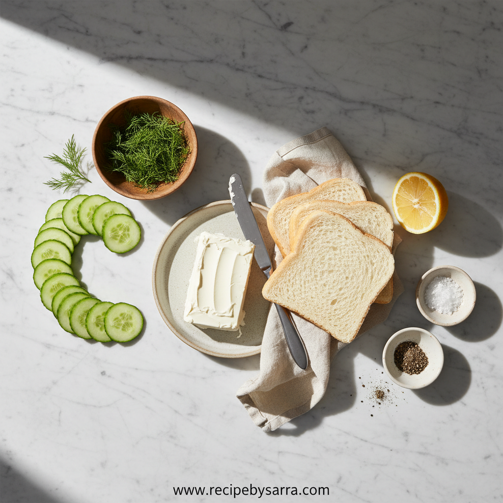 Classic Cucumber Sandwiches: Easy & Elegant Tea Time Bites 2 Ingredients for cucumber sandwiches