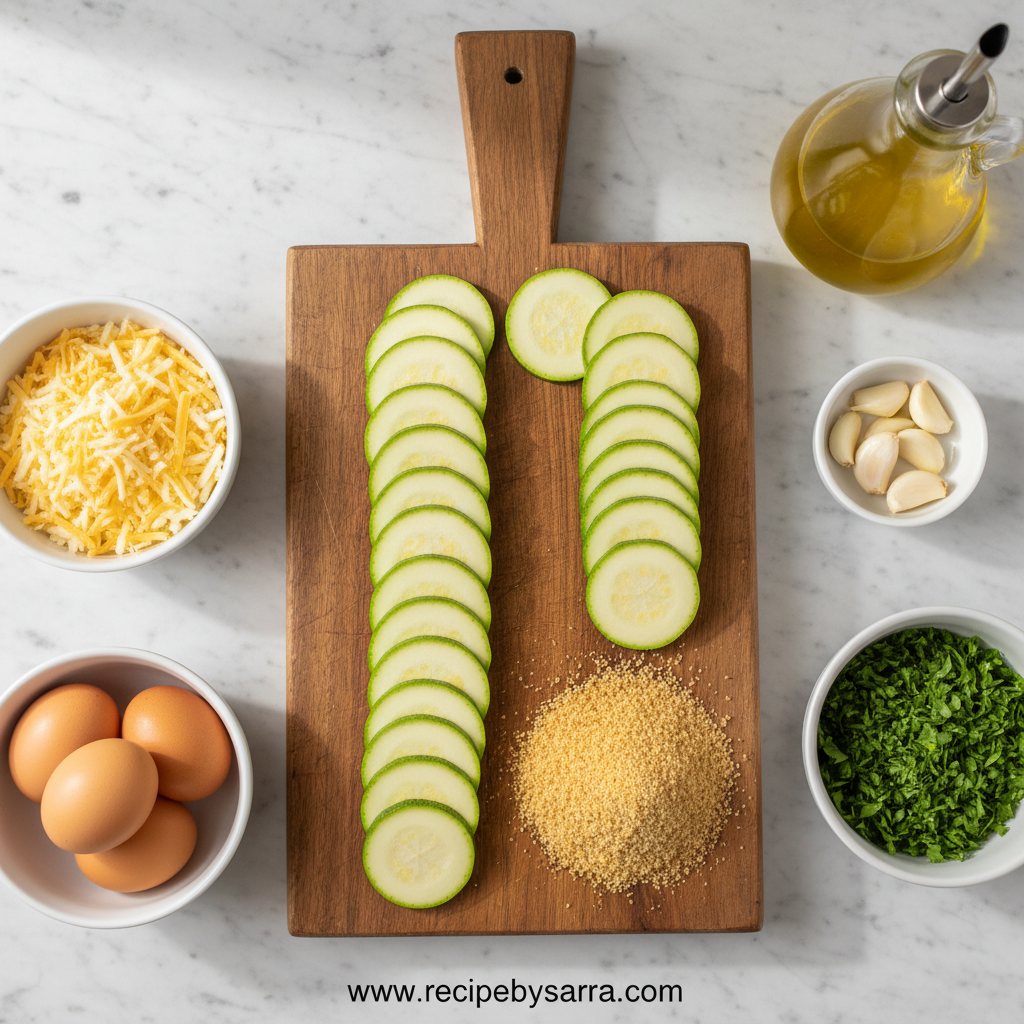 Ingredients for Garden Zucchini Casserole