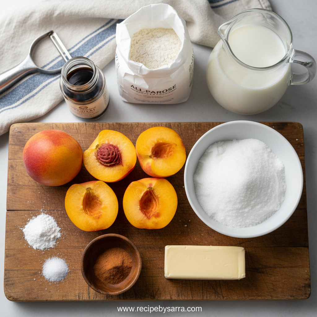 Ingredients for Paula Deen Peach Cobbler