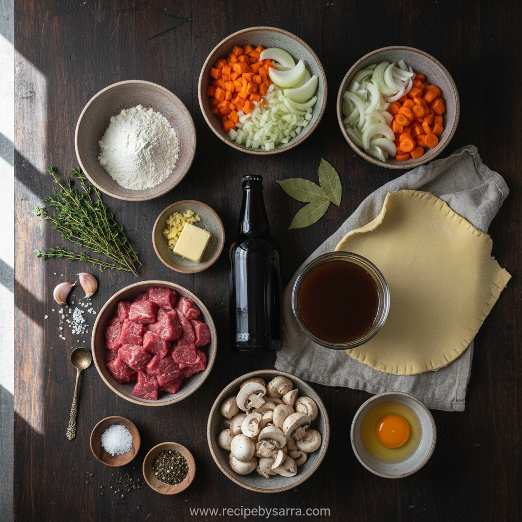 Ultimate Stout Braised Beef Pot Pie Recipe: A Hearty Comfort Dish 2 Ingredients for Stout Braised Beef Pot Pie