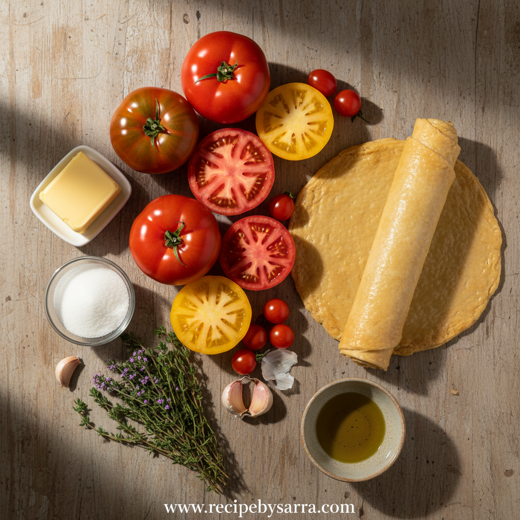 Tomato Tarte Tatin: A Delicious Upside-Down Savory Tart 2 Ingredients for Tomato Tarte Tatin